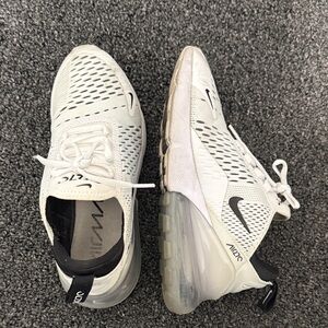 Nike Air Max 270 Light Gray and Black Sneakers